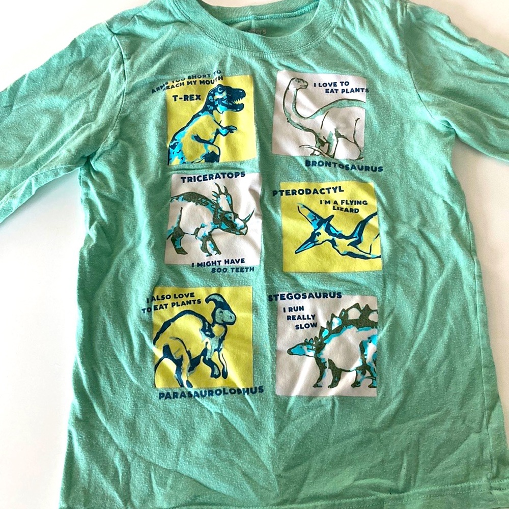 Dino long sleeve shirt bundle -5T 🦕💚❤️
